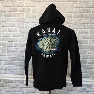Kauai Harley-Davidson Map Hoodie Hawaii Black Men Med Motorcycle Collectible